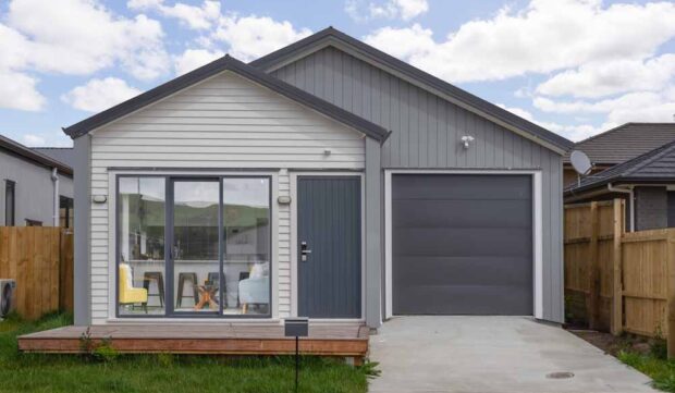 Modern new build housing development in New Zealand